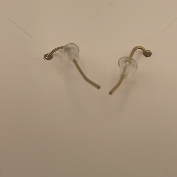 Gold Tone Wire Wrapped Dangle Earrings (F82) - Picture 5 of 6